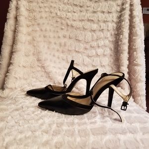BCBG ankle strap heels